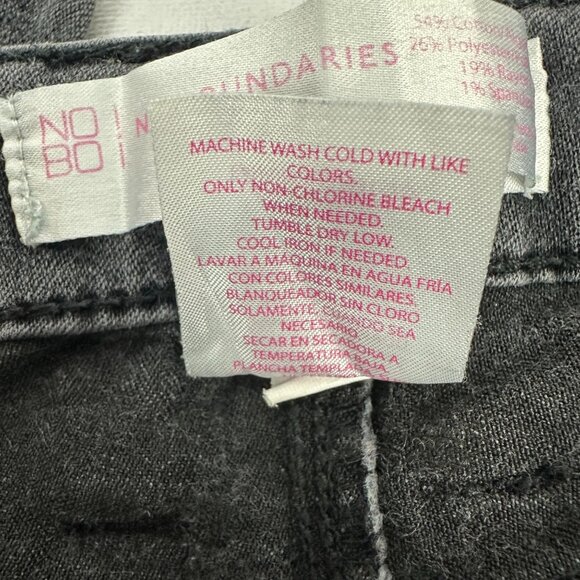 No Boundaries Black Straight Leg Jeans Size 1 Womens Stretch Cotton Blend Denim - Picture 6 of 6